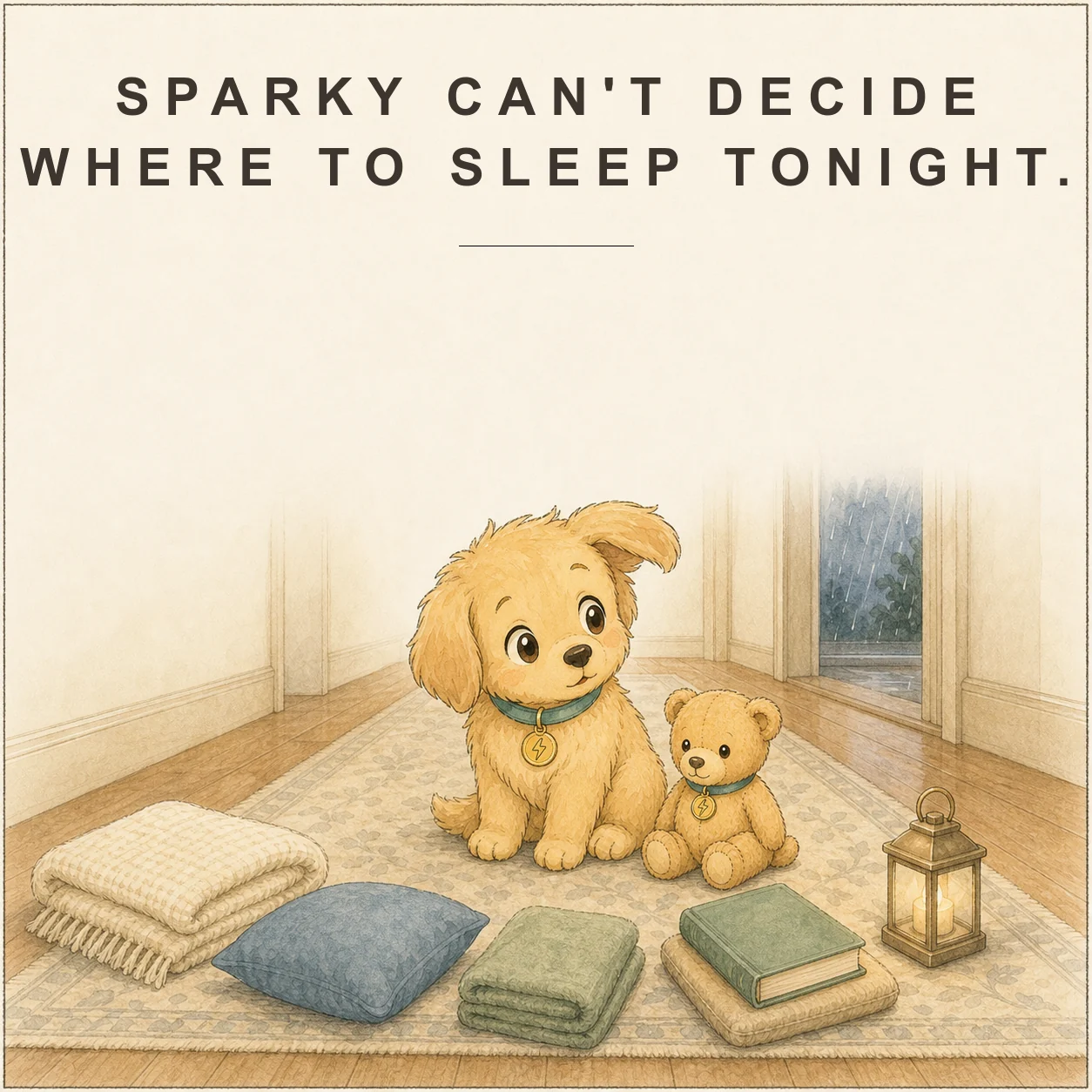 Sparky's Bedtime Decision, page 1 of 7