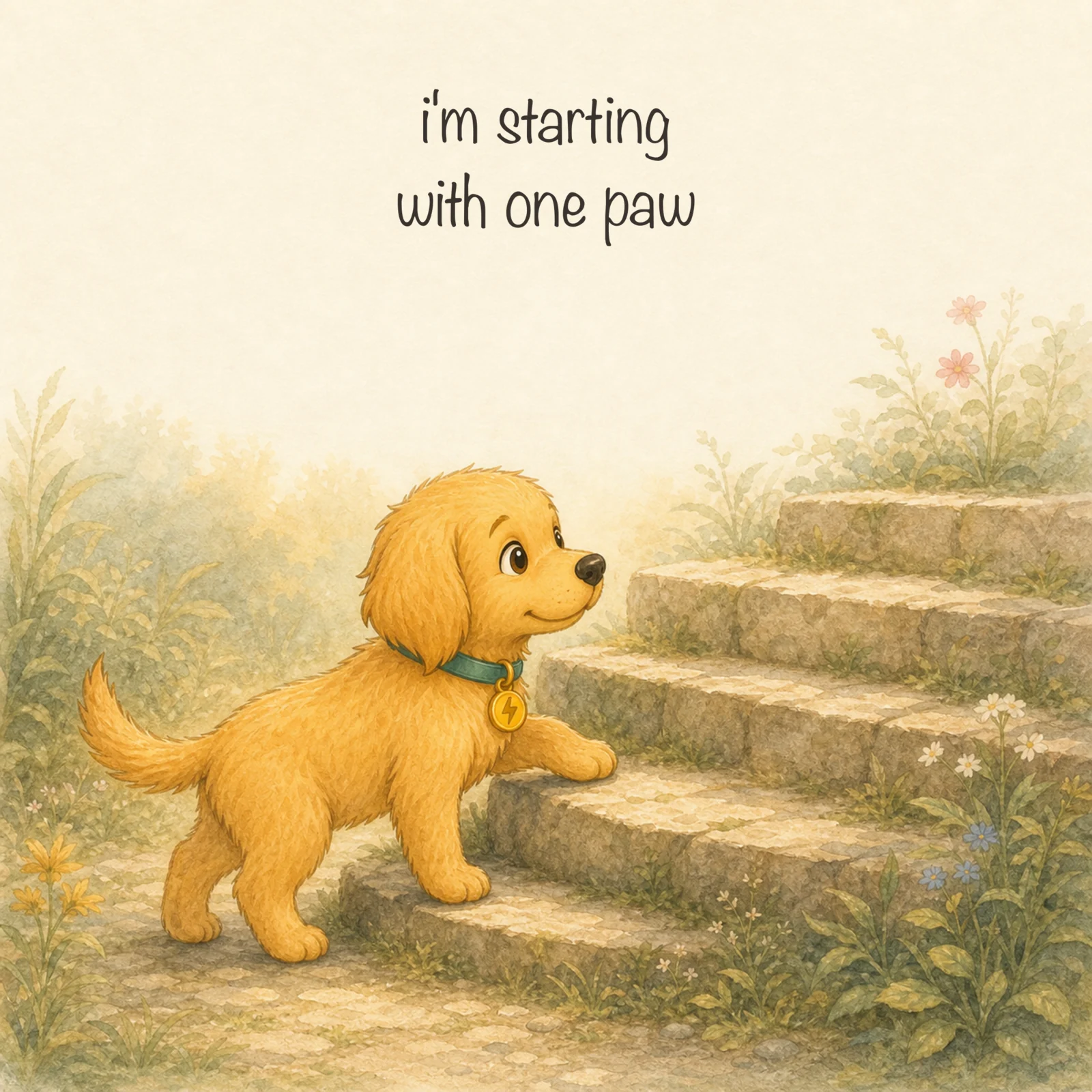 Cover of I'm Starting With One Paw