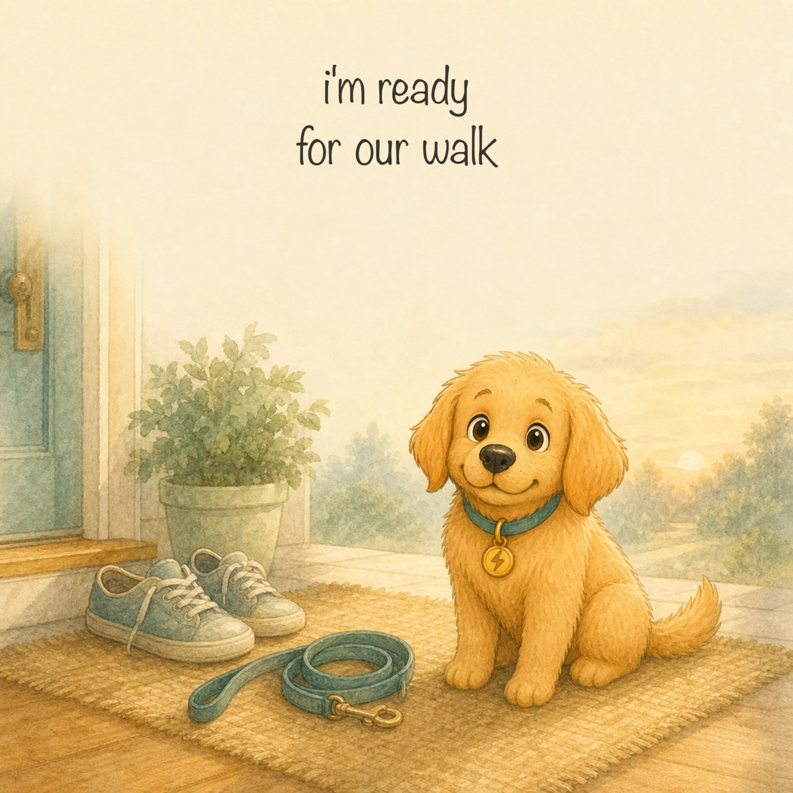 I'm Ready For Our Walk, page 1 of 1