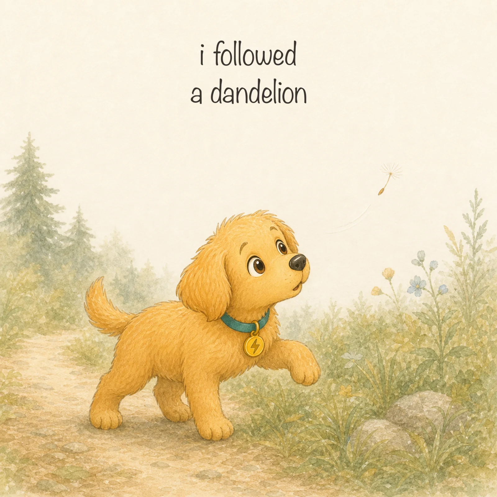 I Followed A Dandelion, page 1 of 1