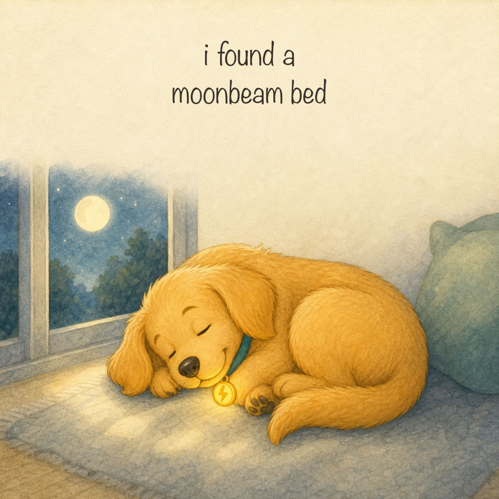 I Found A Moonbeam Bed, page 1 of 1